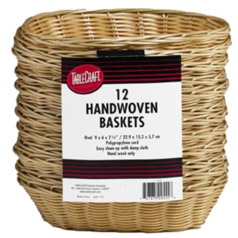 Handwoven Tan Baskets set of 12